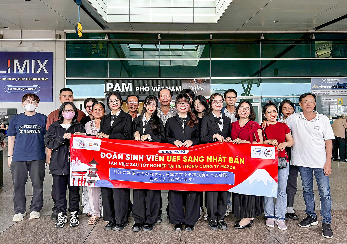 Sinh viên trường song ngữ UEF vừa tốt nghiệp đã có ngay việc làm tại Nhật Bản
