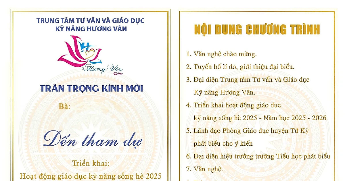Trung tâm Hương Vân có "mượn danh" Trưởng phòng GD Tứ Kỳ tiếp cận trường TH?